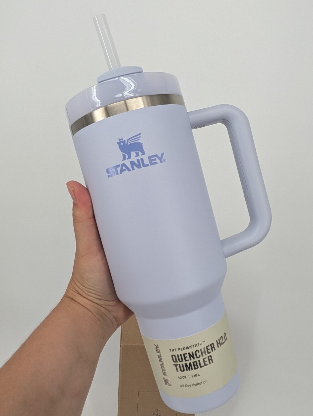 New Stanley cup water bottle Quencher H2.0 Flowstate Tumbler 40 oz dew drop